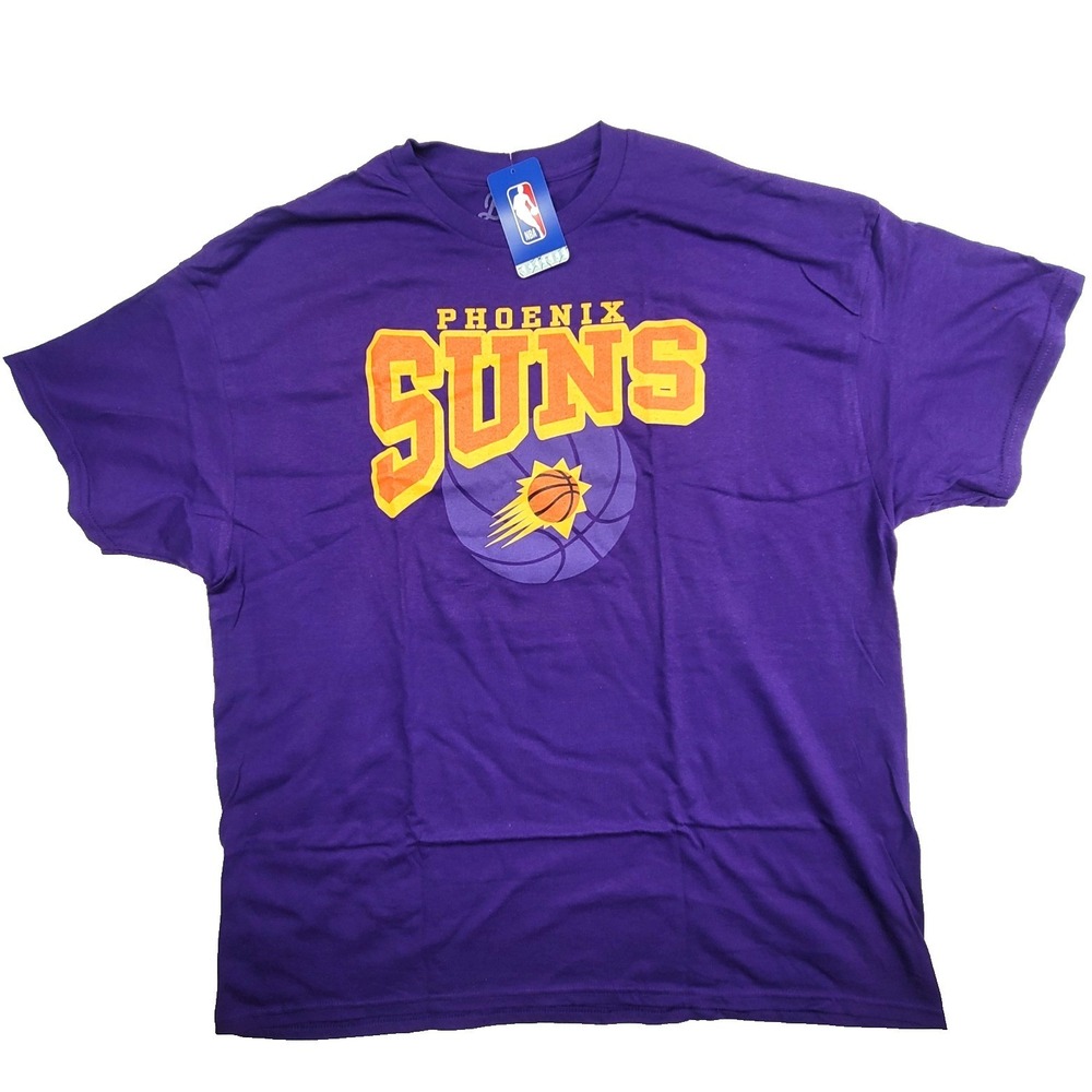 Phoenix Suns T-Shirt XXL Purple Blue 84 NBA Cotton Tee‎ NWT Vintage Style